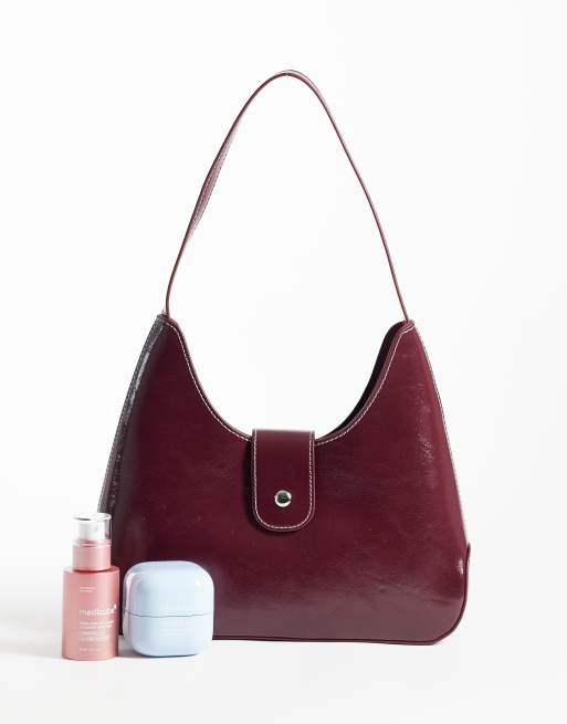 JJXX Schultertasche in tiefem Burgunderrot, 2 von 4
