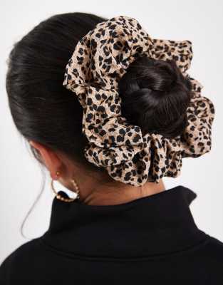 JJXX JJXX scrunchie in leopard print-Multi