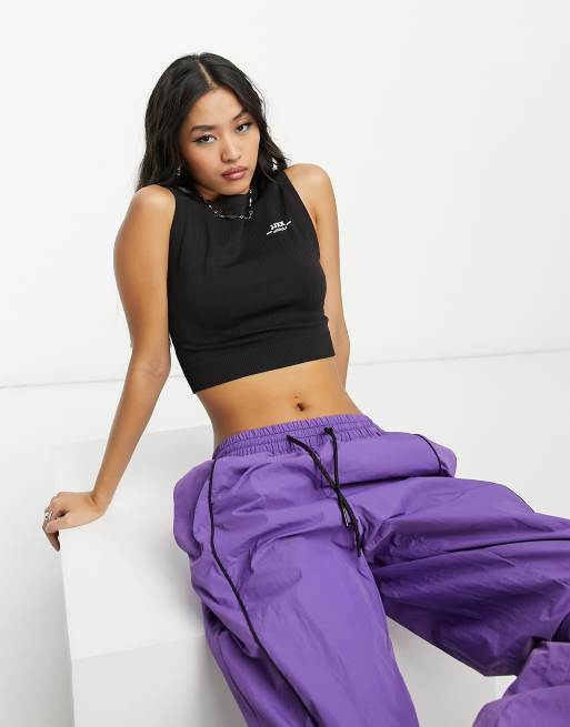 JJXX seamless high neck crop top in black, 2 of 4