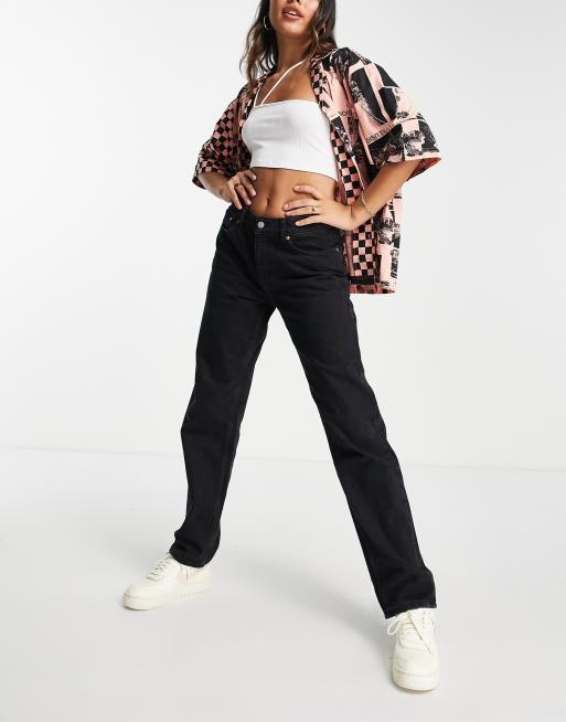 JJXX – Seoul – Jeans in Schwarz mit geradem Bein