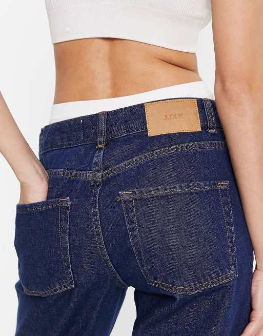 JJXX Seoul straight leg jeans in dark blue, 3 of 5