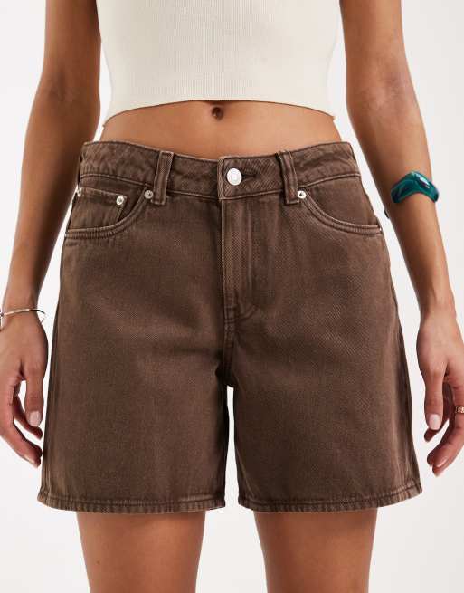 JJXX – Seville – Blekbruna, lediga jeansshorts, 4 av 5