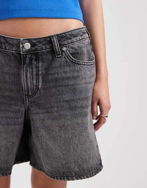 JJXX Seville denim shorts in dark gray | ASOS