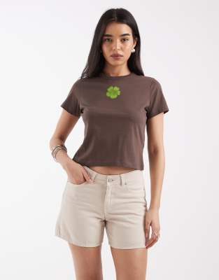 JJXX Seville loose denim shorts in beige | ASOS