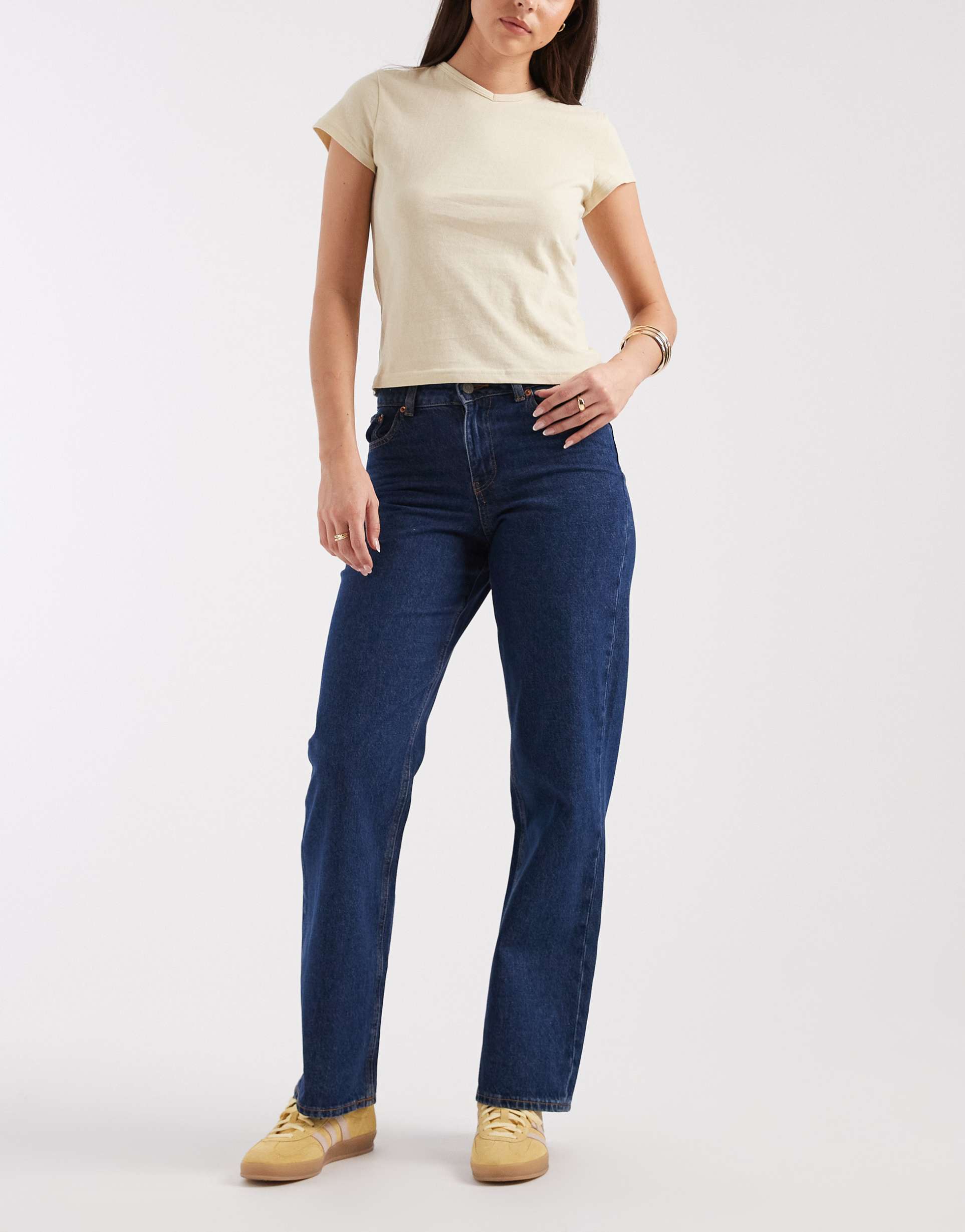 jjxx seville loose jeans in dark blue