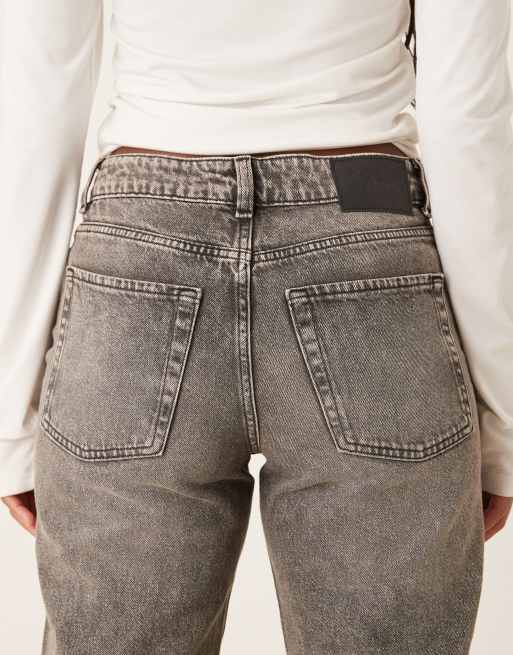 JJXX Seville loose mid rise jeans in grey, 4 of 5