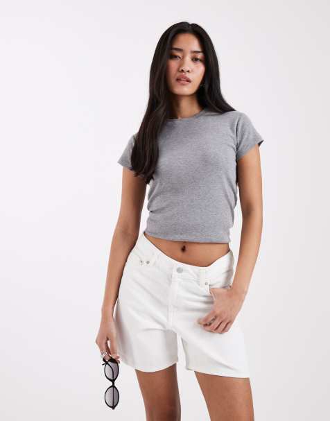 JJXX - Seville - Pantaloncini in denim ampi bianchi - view 1