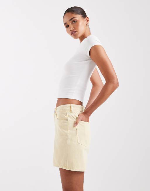 JJXX - Seville - Smørgule løstsiddende denimshorts, 2 af 5