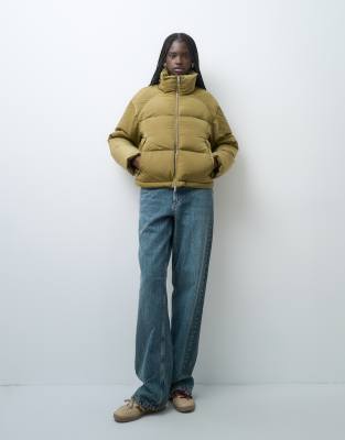 Jjxx Short Down Puffer Jacket With High Neck In Green