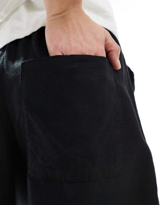 JJXX - Short en lin mélangé - Noir, 3 de 5