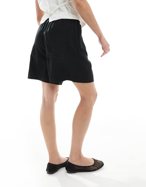 JJXX – Shorts aus Leinenmix in Schwarz, 4 von 5