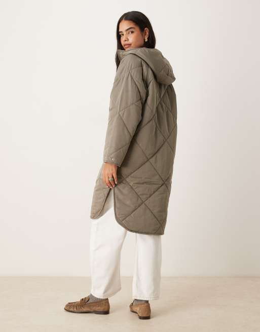 JJXX – Sienna – Beige, kviltad jacka med huva, 4 av 4