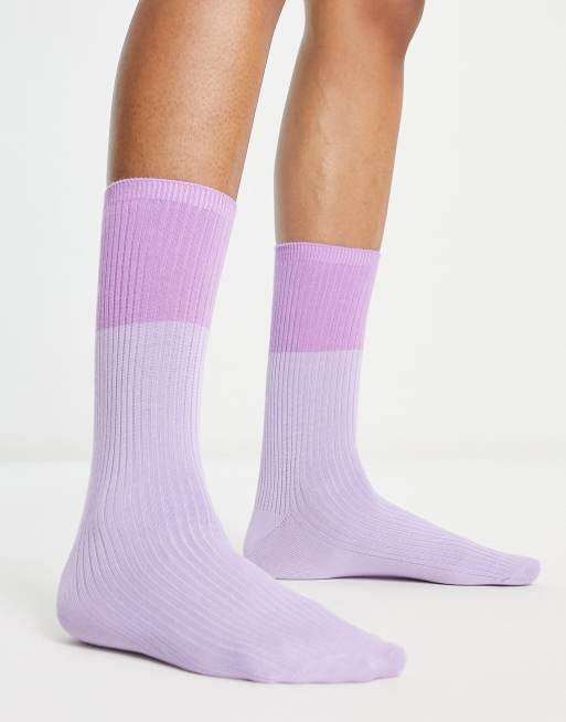 JJXX – Socken mit lila Blockfarbendesign
