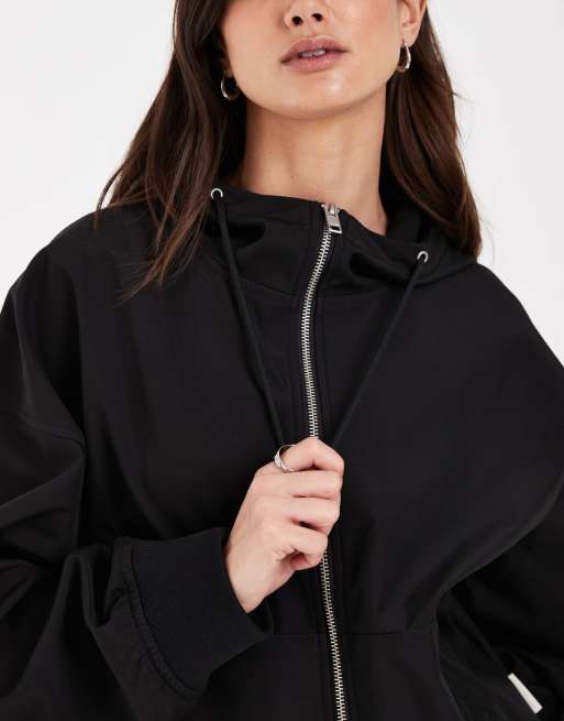 JJXX softshell zip through jacket in black, 2 of 4