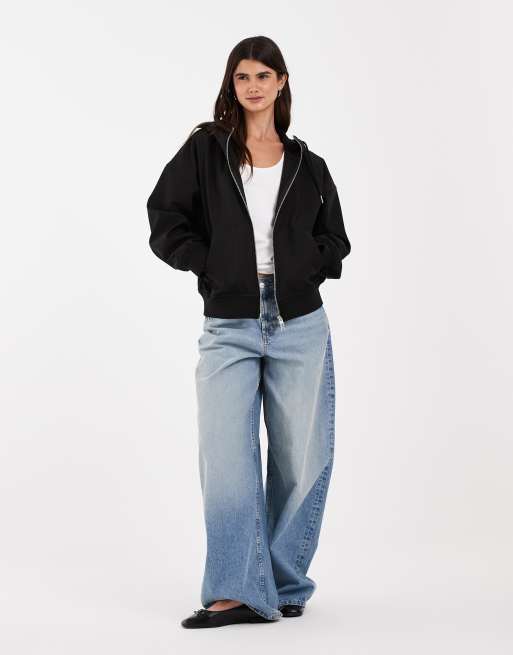 JJXX softshell zip through jacket in black, 4 of 4