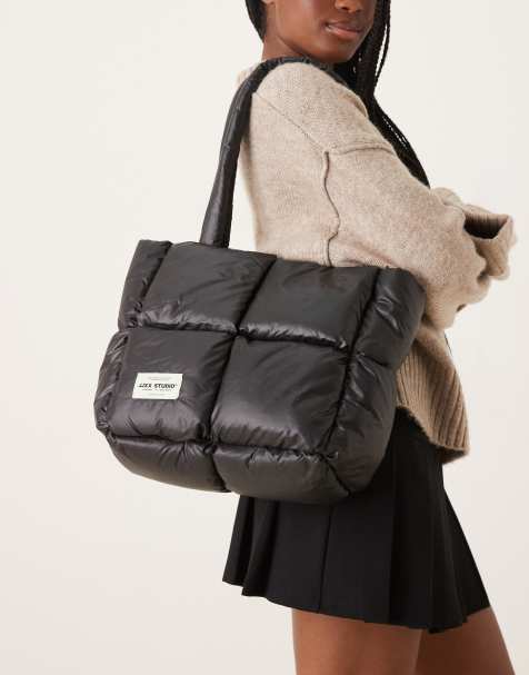 JJXX - Sort tote-taske med vatteringer - view 1