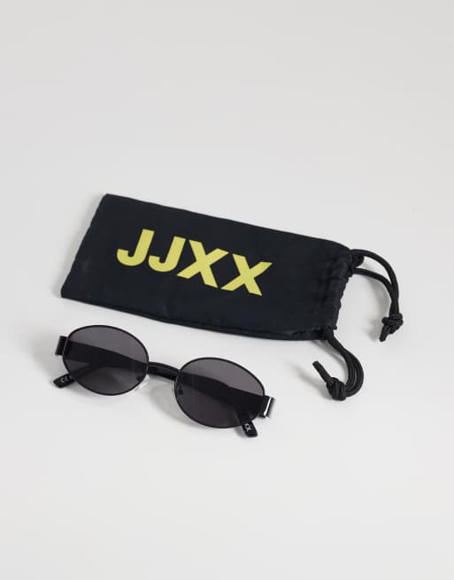 JJXX - Sorte cirkelformede solbriller i metal, 3 af 3