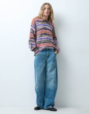 Jjxx Spacedye Knitted Sweater In Multi