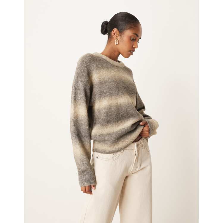 JJXX spacedye sweater in brown | ASOS