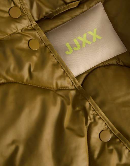 JJXX Stella lightweight short quilted jacket in brown, 5 of 7