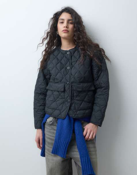 JJXX Steppjacke mit Rautenstepp in Schwarz - view 1