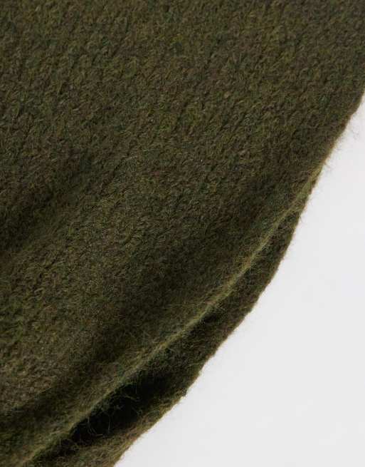 JJXX stickad balaklava i mörk olivgrön, 2 av 3