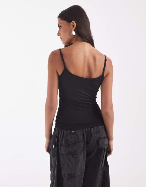 JJXX strappy singlet in black, 4 of 4
