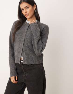 JJXX - Strickjacke in Dunkelgrau