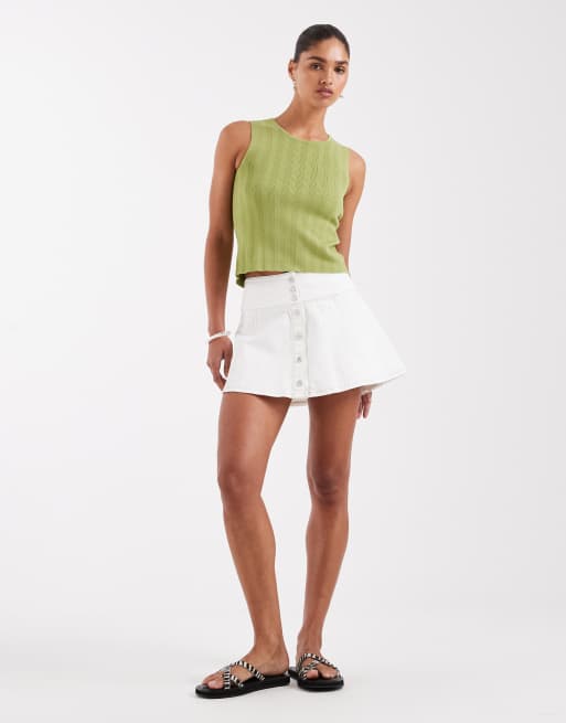 JJXX – Strickoberteil in Avocado-Grün mit verdrehter Rückseite, 3 von 4
