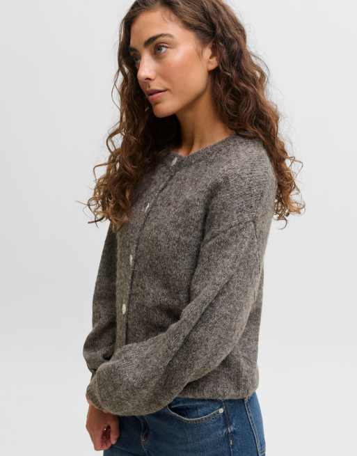 JJXX Strikket cardigan i driftwood, 6 af 7
