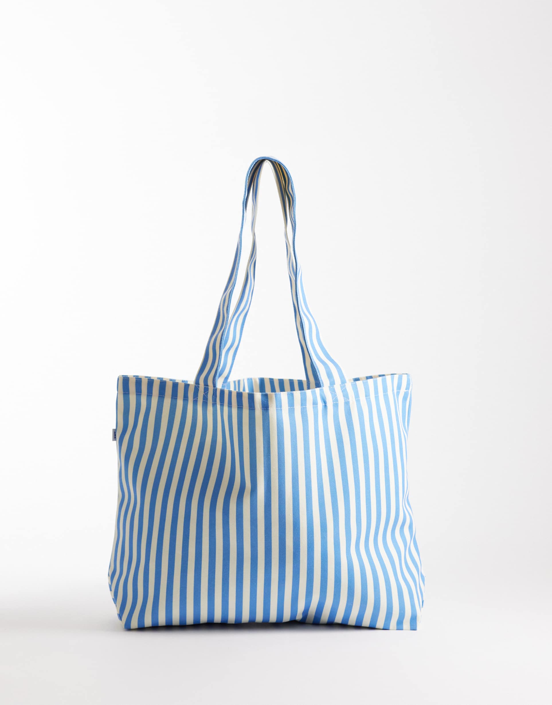 jjxx striped tote bag in light blue