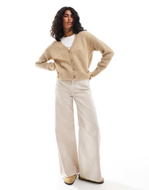 JJXX – Strukturierte Strickjacke in Beige - view 1