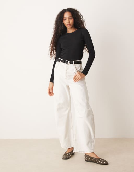 JJXX – Svart och beige topp med långa ärmar, 2-pack, 4 av 4