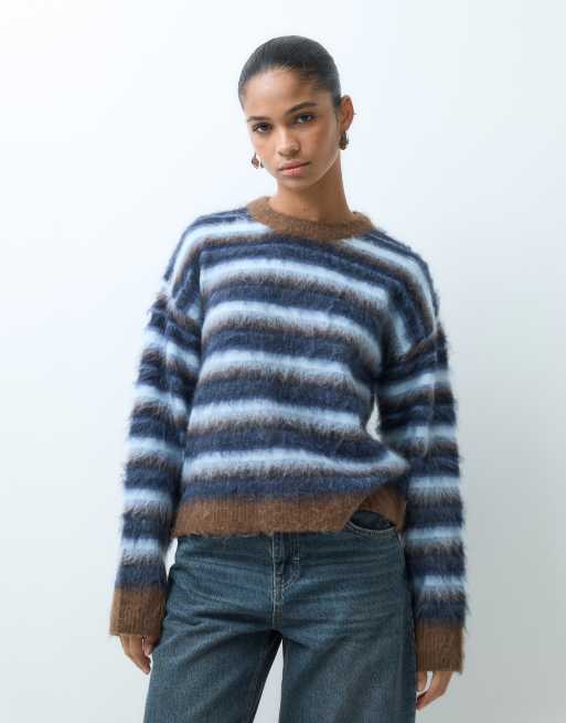 JJXX sweter w niebiesko-białe paski, 3 z 5