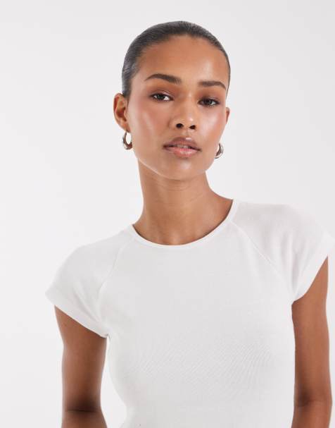 JJXX - T-shirt ajusté à manches raglan - Blanc - view 1