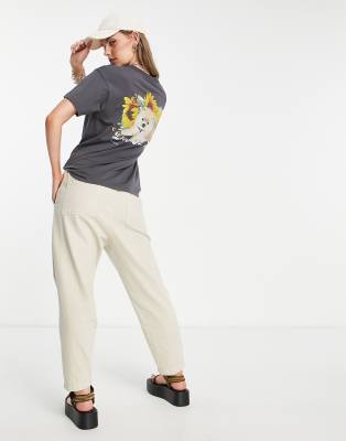 T-shirt antracite con scrittalove me not dog-Grigio - JJXX T-shirt donna  - immagine2