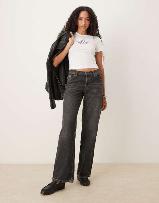 JJXX - T-shirt baby bianca con grafica con angelo, 2 di 4