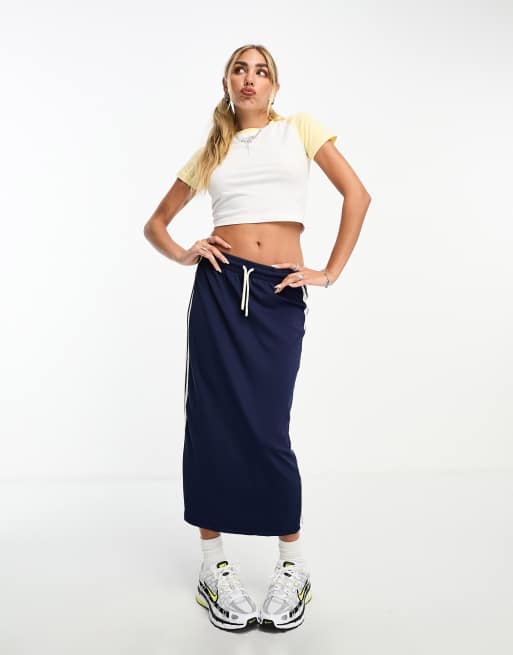 JJXX - T-shirt crop top contrastant - Jaune et blanc, 2 de 4