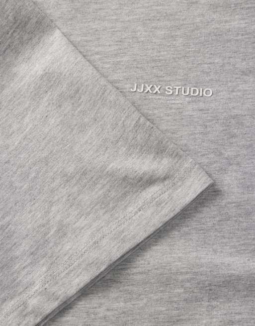 JJXX T-shirt gris clair chiné, 4 de 7