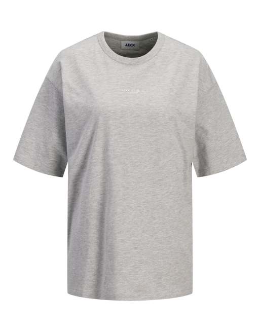 JJXX T-shirt gris clair chiné, 7 de 7