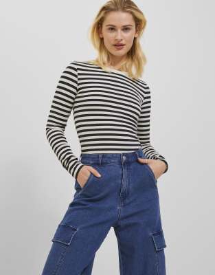 JJXX - T-Shirt in Blanc de Blanc-Weiß