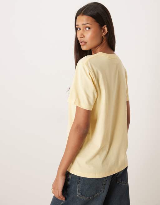 JJXX – T-Shirt in Buttergelb mit Rundhalsausschnitt, 4 von 4