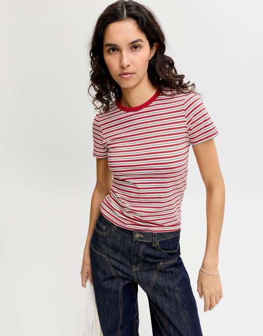 JJXX T-shirt in scarlet sage, 6 of 7
