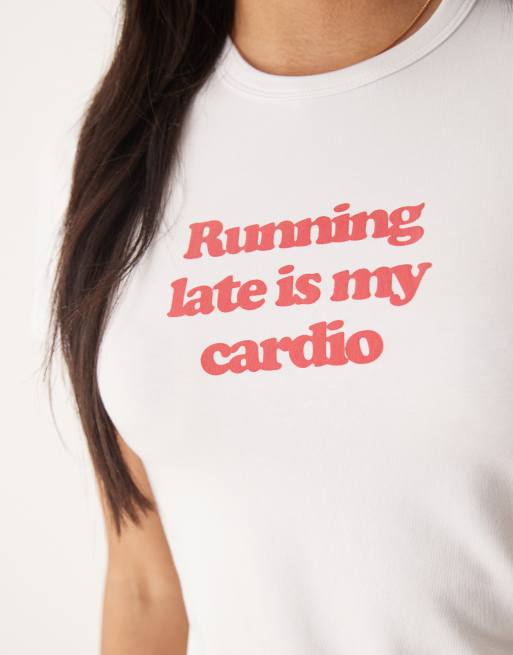 JJXX - T-shirt met slogan in wit en roze, 2 van 4