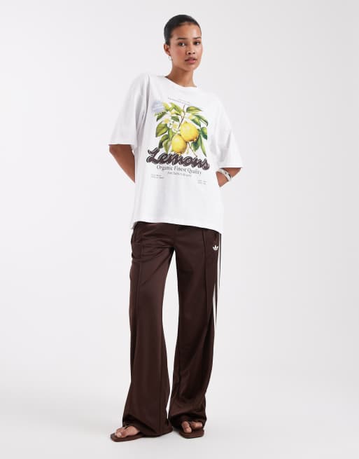 JJXX - T-shirt oversize à imprimé citron sur le devant - Blanc, 2 de 4