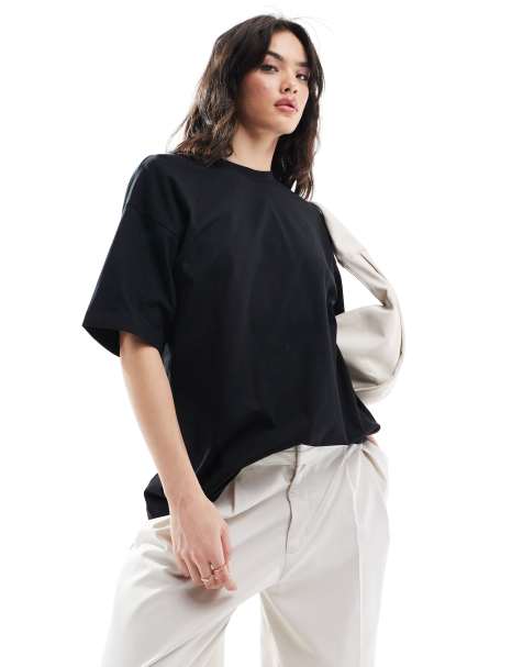 JJXX - T-shirt oversize nera - view 1