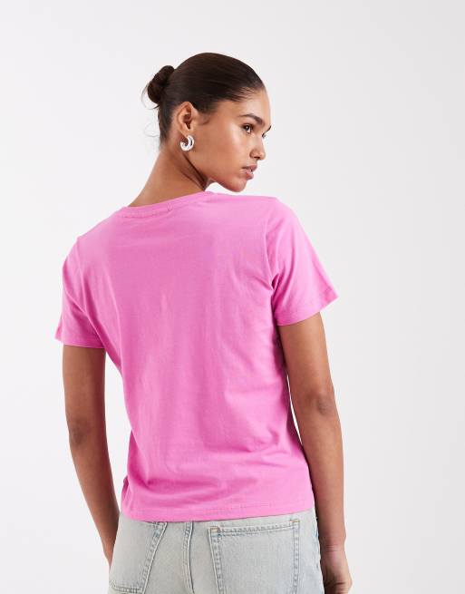 JJXX - T-shirt rosa con stampa di pesche, 3 di 4