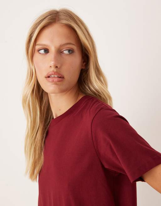 JJXX - T-shirt vestibilità classica bordeaux, 2 di 4