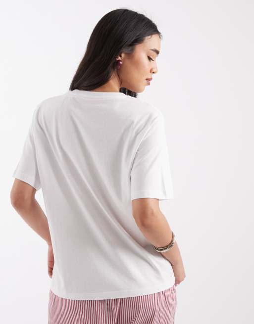 JJXX t-shirt with chilli pepper front print in white, 4 of 4