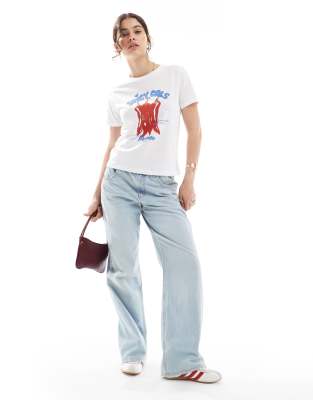 Jjxx T-shirt With Spicy Girls Print In White